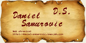 Daniel Samurović vizit kartica